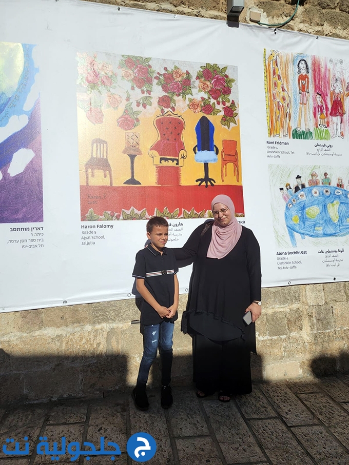 مشروع ريشة فنان في مدرسة أجيال يتصدر ميناء يافا
